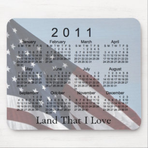 2011 Calendar Mouse Pad