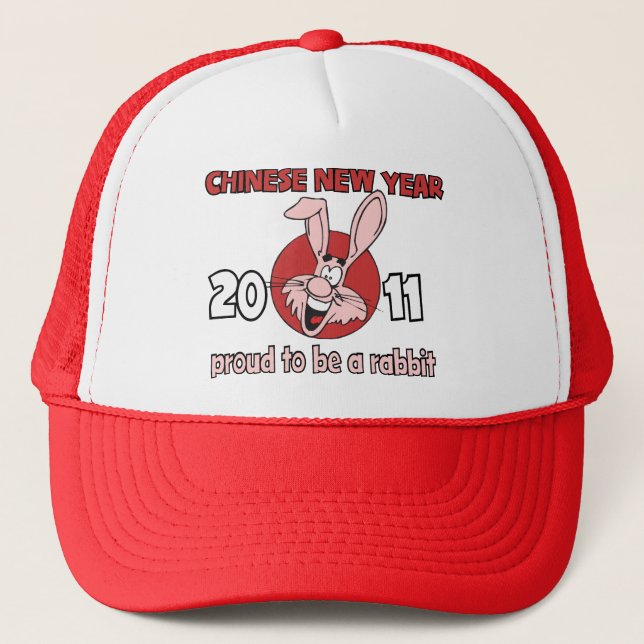 2011 Chinese New Year of The Rabbit Trucker Hat (Front)