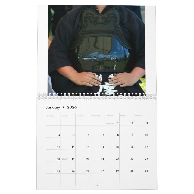 2011 Cork Budokai Calendar (Jan 2026)