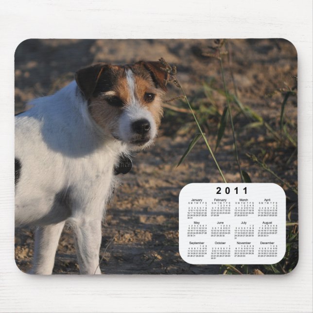 2011 Dog Calendar - Parson Jack Russell Terrier Mouse Pad (Front)