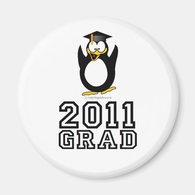 2011 Grad Penguin Magnet (Front)