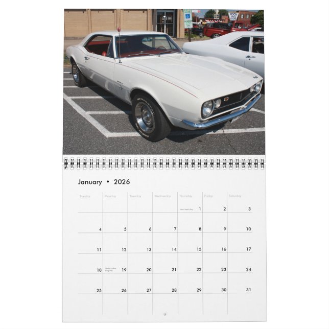 2011 Hot  Chevys Camaro Calendar (Jan 2026)