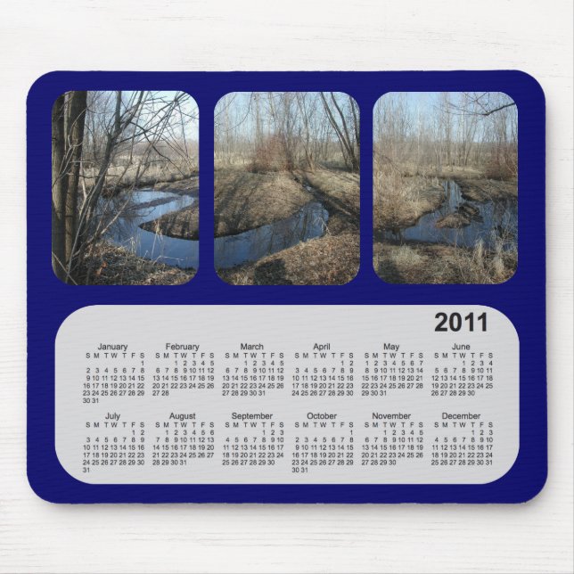 2011 Landscape Calendar Mouse Pad (Front)