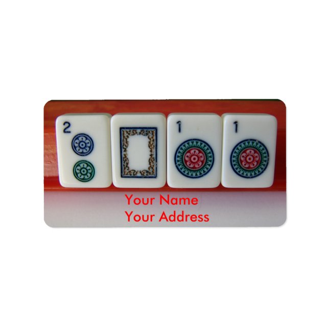 2011 Mah-Jongg Label (Front)