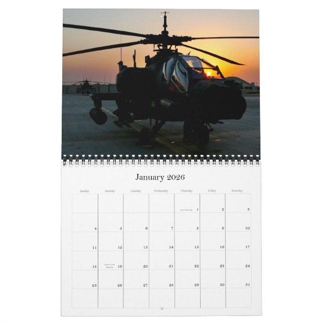 2011 Military Silhouettes Calendar (Jan 2026)