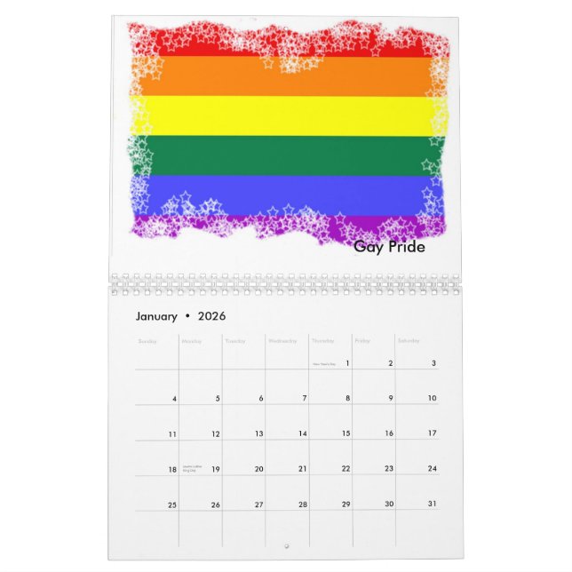 2011 Multi-Pride Calendar (Jan 2026)
