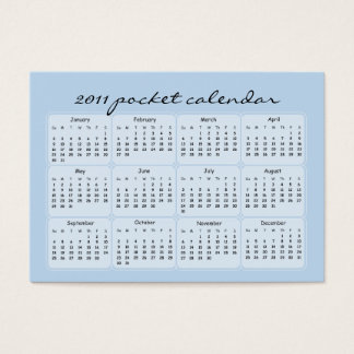 2011 Pink Flowering Branch Pocket Calendars