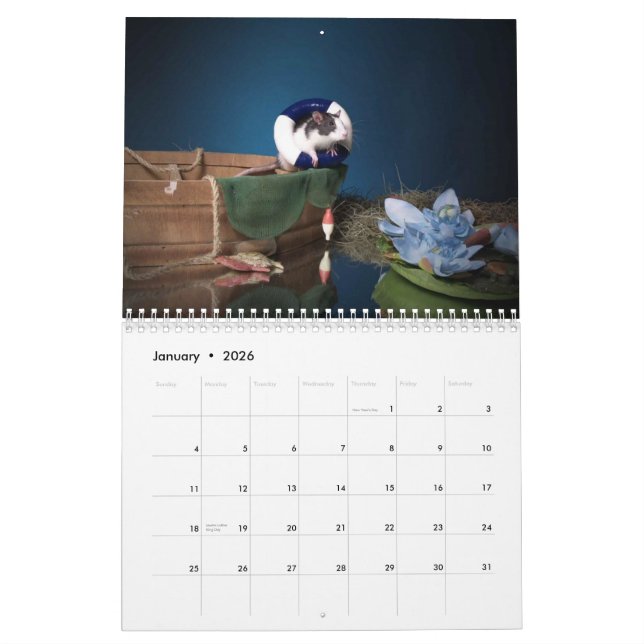 2011 rat calendar (Jan 2026)