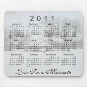 2011 Scenic Calendar Mouse Pad