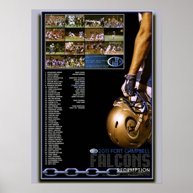 2011 Season Ending Fort Campbell Falcon Poster (Front)