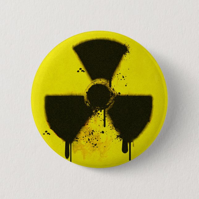 2011, the nuclear catastrophe 2 inch round button (Front)
