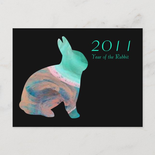 2011 Year of the Rabbit Holiday Postcard (Front)