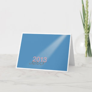 2012-13 Happy New Year Blue Holiday Card