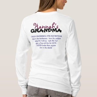 2012-13 Jefferson Cheer GRANDMA Personalized T-Shirt