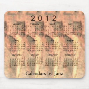 2012 3D Calendar Mouse Pad