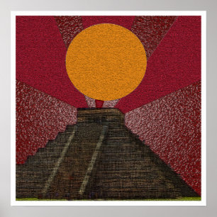 2012 Affiches "Mayan Chichen Itza Kukulkan"