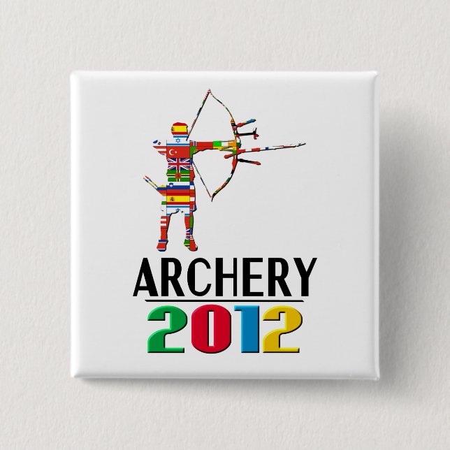 2012: Archery 2 Inch Square Button (Front)