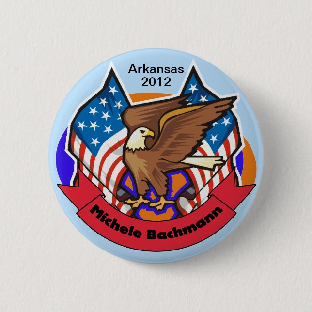 2012 Arkansas for Michele Bachmann 2 Inch Round Button (Front)