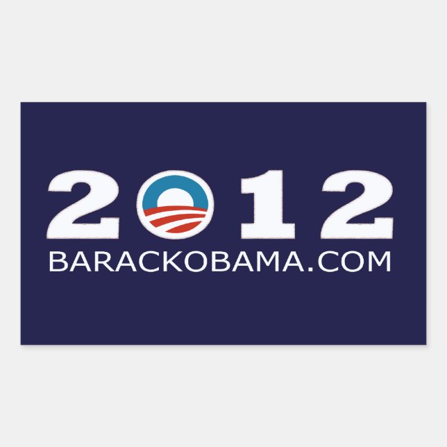 2012 Barack Obama Re-election Design Sticker (Front)