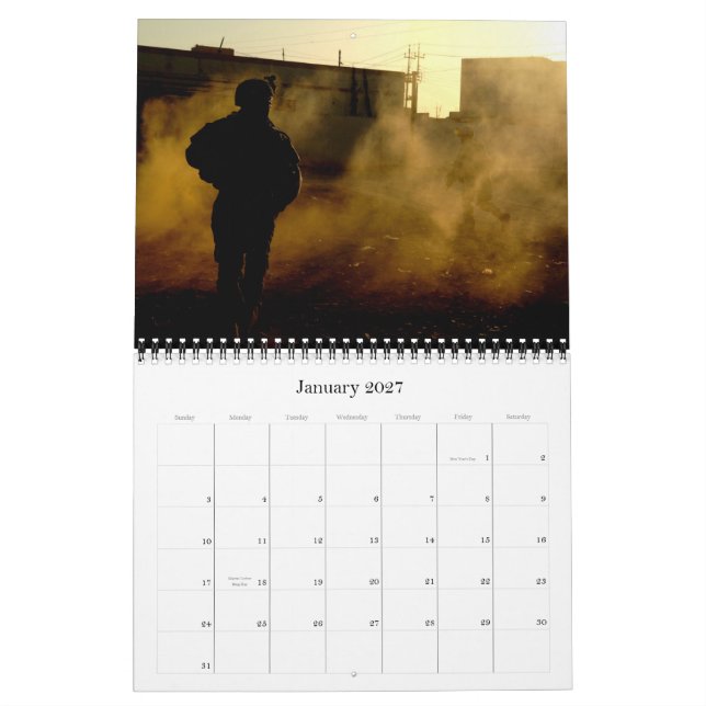 2012 Bless Our Troops Calendar (Jan 2027)