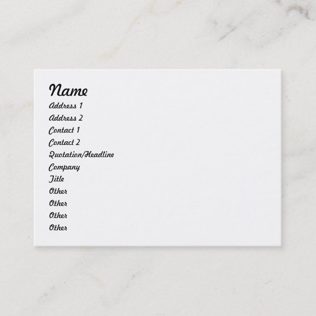 2012 Business card with Calender on back (Front)