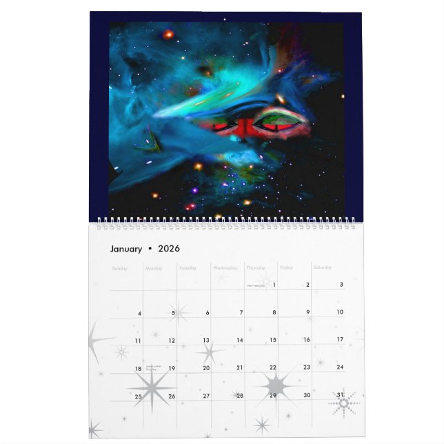 2012 Calendar - Betelgeuse and Mintaka (Jan 2026)