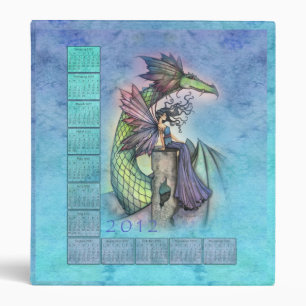 2012 Calendar Binder Fairy and Dragon