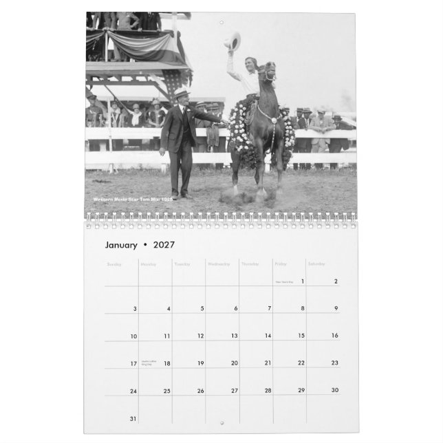2012 Calendar - Early 1900s Horse Photos (Jan 2027)