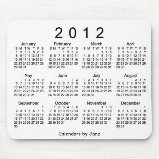 2012 Calendar Mouse Pad