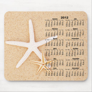 2012 Calendar - Starfish Mousepad