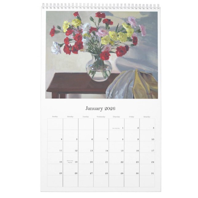 2012: Calendrier des peintures de Sarah Sedwick (Jan 2026)