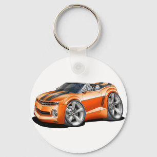 2012 Camaro Orange-Black Convertible Keychain