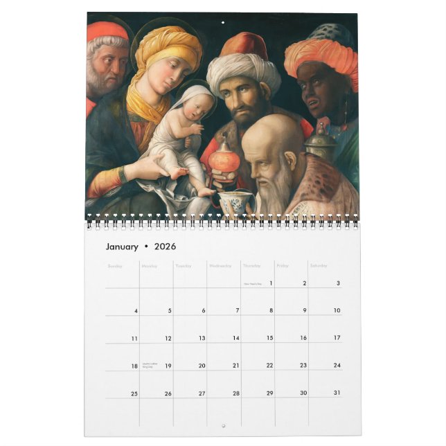 2012  Christ Art Masterpieces Calendar (Jan 2026)
