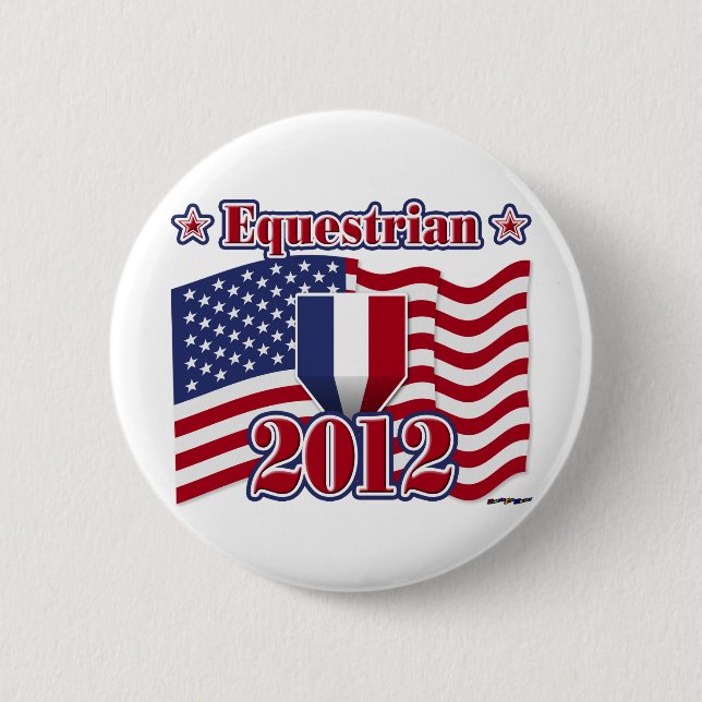 2012 Equestrian 2 Inch Round Button (Front)