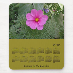 2012 Floral Calendar Mouse Pad