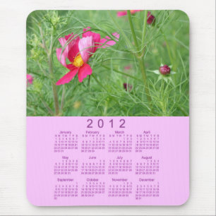 2012 Floral Calendar Mouse Pad