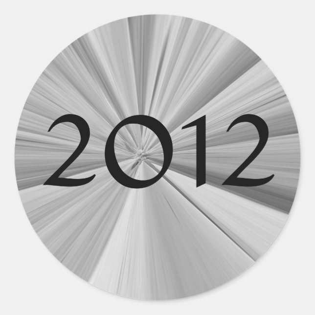 2012 Graduation Classic Round Sticker (Front)