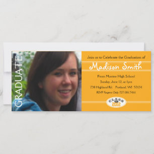 2012 Graduation Fun Gold Party Invitation