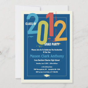2012 Graduation Fun Party Invitation
