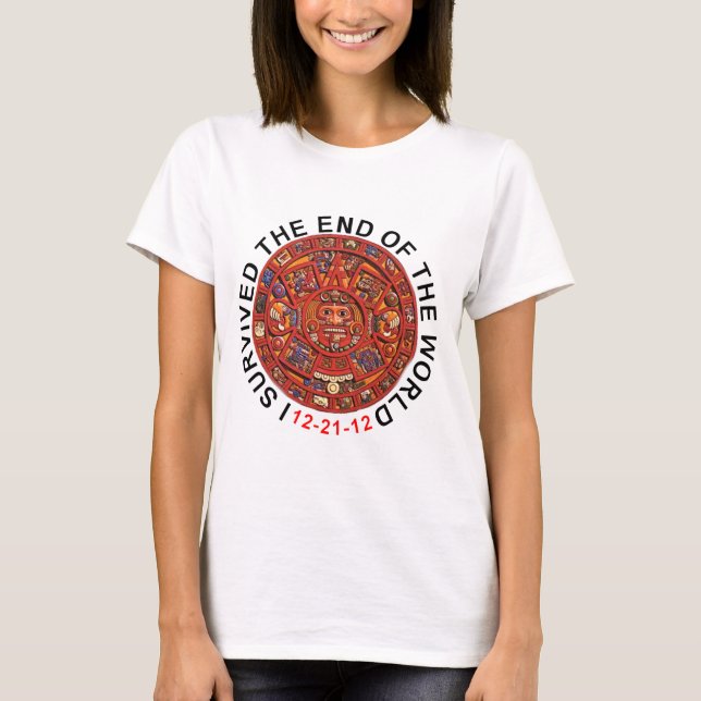 2012 j'ai survécu à l'extrémité des T-shirts du (Devant)