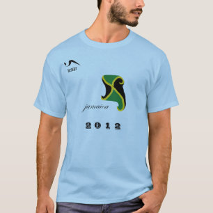 2012 Jamaica Blue Olympic T Shirt