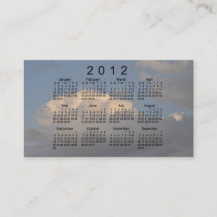 2012 Pocket Calendar by Janz Business Card