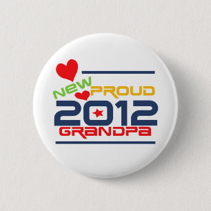 2012 Proud Grandpa T-shirts and Gifts 2 Inch Round Button