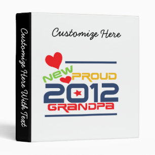 2012 Proud Grandpa T-shirts and Gifts Binder