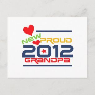 2012 Proud Grandpa T-shirts and Gifts Postcard