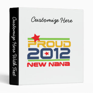2012 Proud Nana T-shirts and Gifts Binder