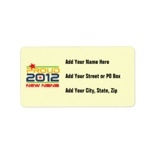 2012 Proud Nana T-shirts and Gifts Label