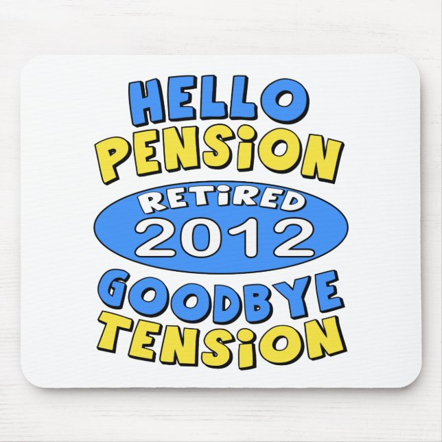 2012 Retirement Mouse Pad (Front)