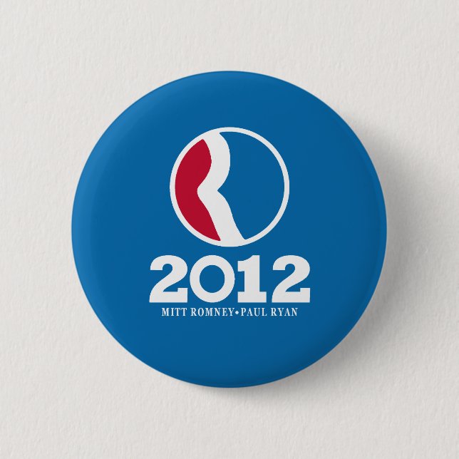 2012 Romney Ryan 2 Inch Round Button (Front)