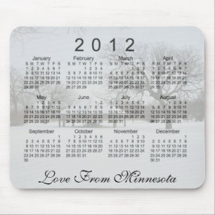 2012 Scenic Calendar Mouse Pad